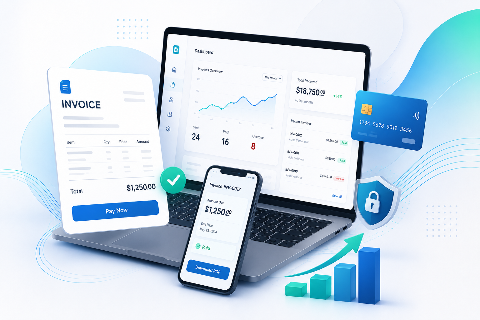 InvoiceIT Billing Solutions Dashboard
